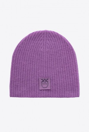 Pinko Cashmere Beanie Fialové | SN-PKO34367