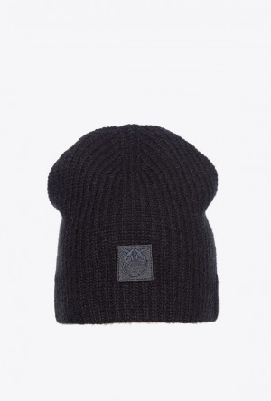 Pinko Cashmere Beanie Černé | SN-PKO34360