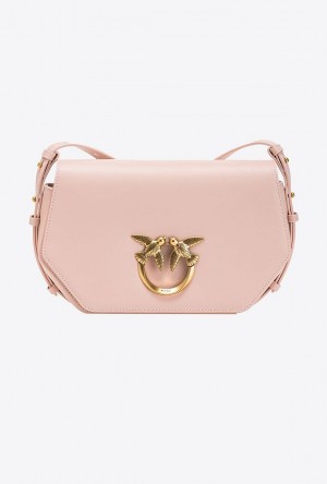 Pinko Classic Love Bag Click Hexagon Simply Růžové Růžové Zlaté | SN-PKO32366