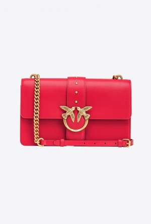 Pinko Classic Love Bag One Simply Červené | SN-PKO32515