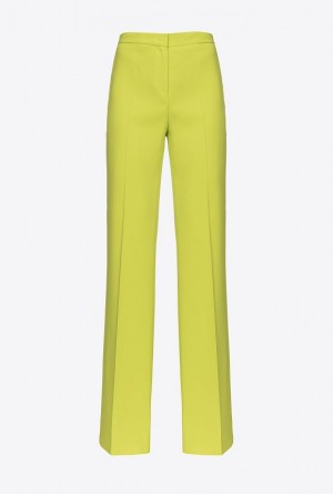 Pinko Flared Stretch Trousers Světle Zelene Žluté | SN-PKO33946