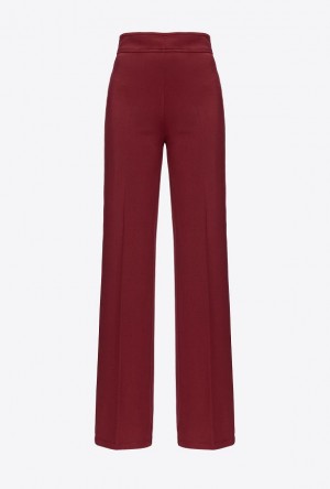 Pinko Flared Trousers Vínové | SN-PKO33901