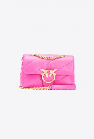 Pinko Galleria Mini Love Bag Puff Zlaté | SN-PKO32577