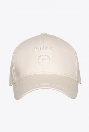 Pinko Love Birds Baseball Cap Béžový | SN-PKO34375