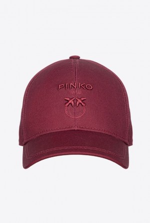 Pinko Love Birds Baseball Cap Vínové | SN-PKO34373