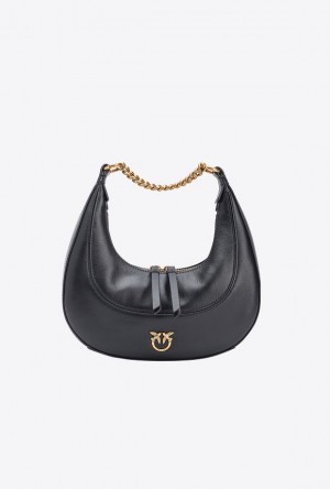 Pinko Mini Brioche Bag Hobo Černé Zlaté | SN-PKO32595