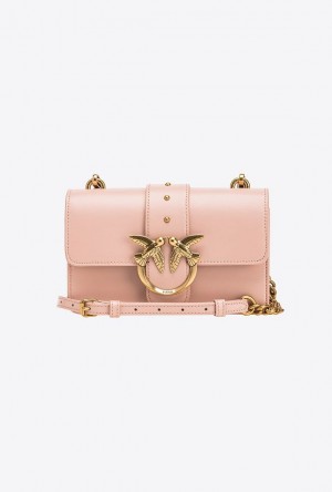 Pinko Mini Love Bag One Simply Růžové Růžové Zlaté | SN-PKO32742