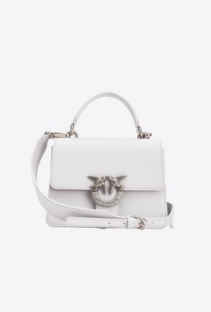 Pinko Mini Love Bag One Top Handle Light Jewel Šedé Stříbrné | SN-PKO32857