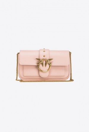 Pinko Pocket Love Bag One Simply Růžové Růžové Zlaté | SN-PKO32460