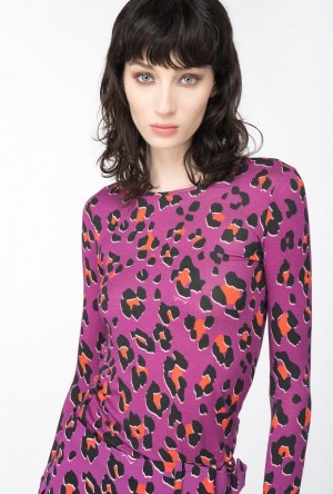 Pinko Psychedelic Animal-print Svetrové Oranžové Černé | SN-PKO33300