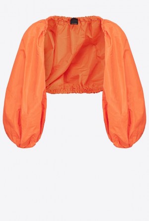 Pinko Taffeta Shrug Červené Oranžové | SN-PKO34398