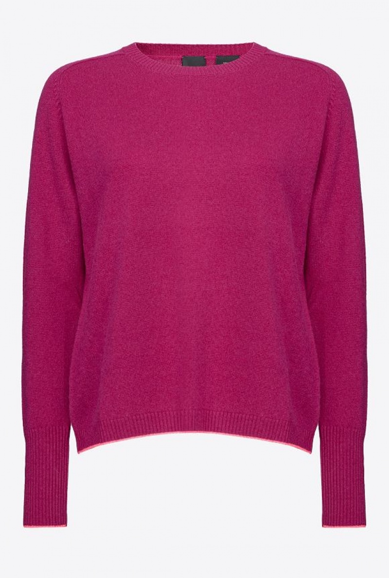 Pinko Cashmere Svetrové Fialové | SN-PKO33528