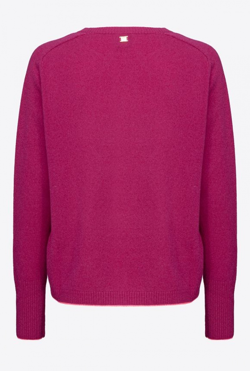 Pinko Cashmere Svetrové Fialové | SN-PKO33528