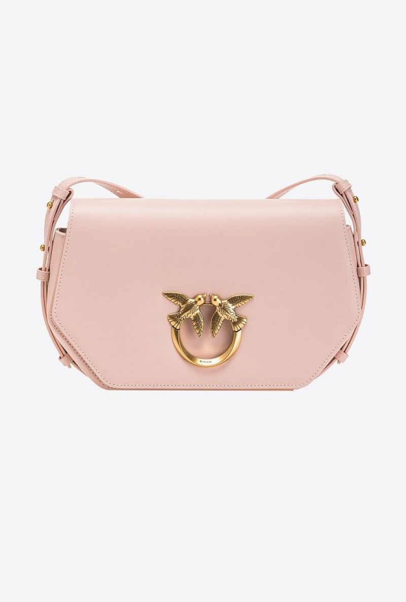 Pinko Classic Love Bag Click Hexagon Simply Růžové Růžové Zlaté | SN-PKO32366