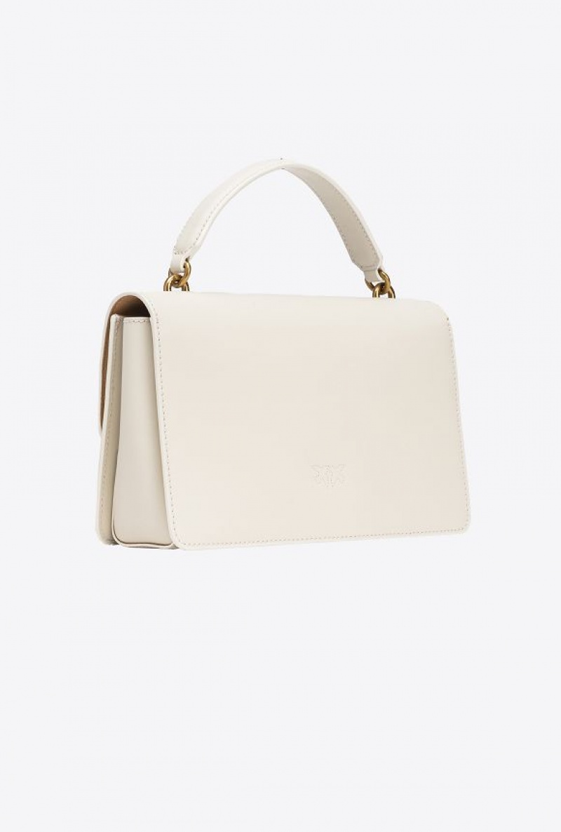 Pinko Classic Love Bag One Light Bílé Bílé Zlaté | SN-PKO32467