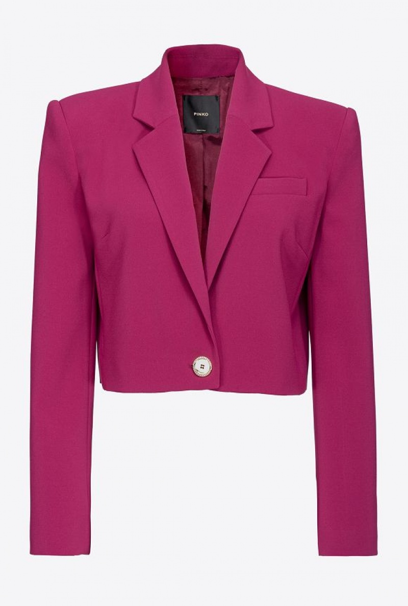 Pinko Crepe Spencer Jacket Fialové | SN-PKO33918