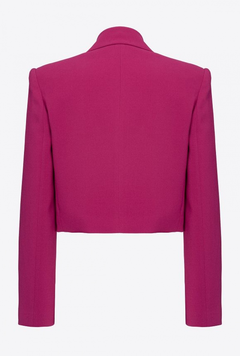 Pinko Crepe Spencer Jacket Fialové | SN-PKO33918