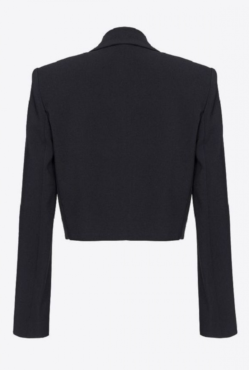 Pinko Crepe Spencer Jacket Černé | SN-PKO33965