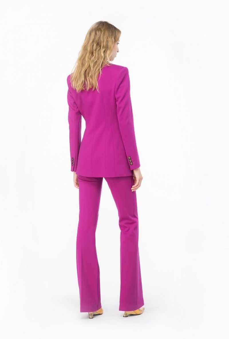 Pinko Double-breasted Full Milano Blazer Fialové | SN-PKO33921