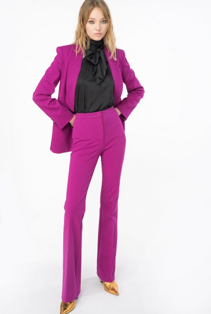 Pinko Double-breasted Full Milano Blazer Fialové | SN-PKO33921