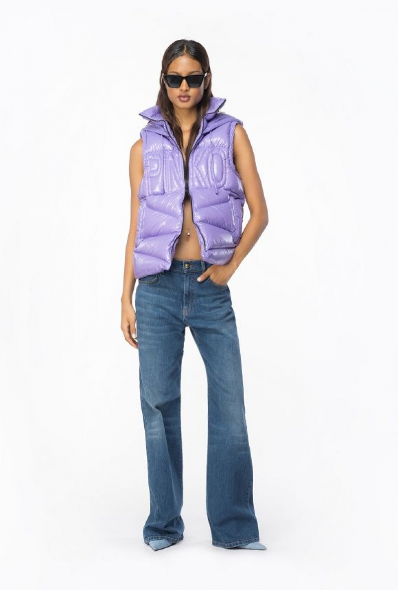 Pinko Down Vest Fialové | SN-PKO33611