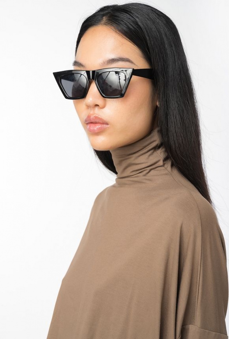 Pinko Draped Turtleneck Svetrové Čokolády | SN-PKO33305