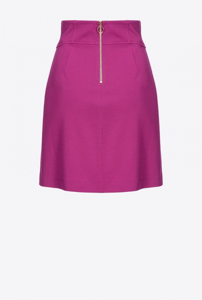 Pinko Full Milano Mini Skirt Fialové | SN-PKO34069