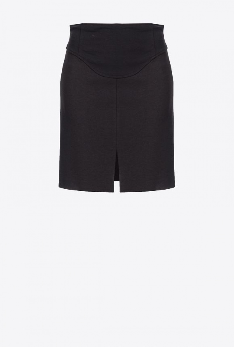 Pinko Full Milano Mini Skirt Černé | SN-PKO33924