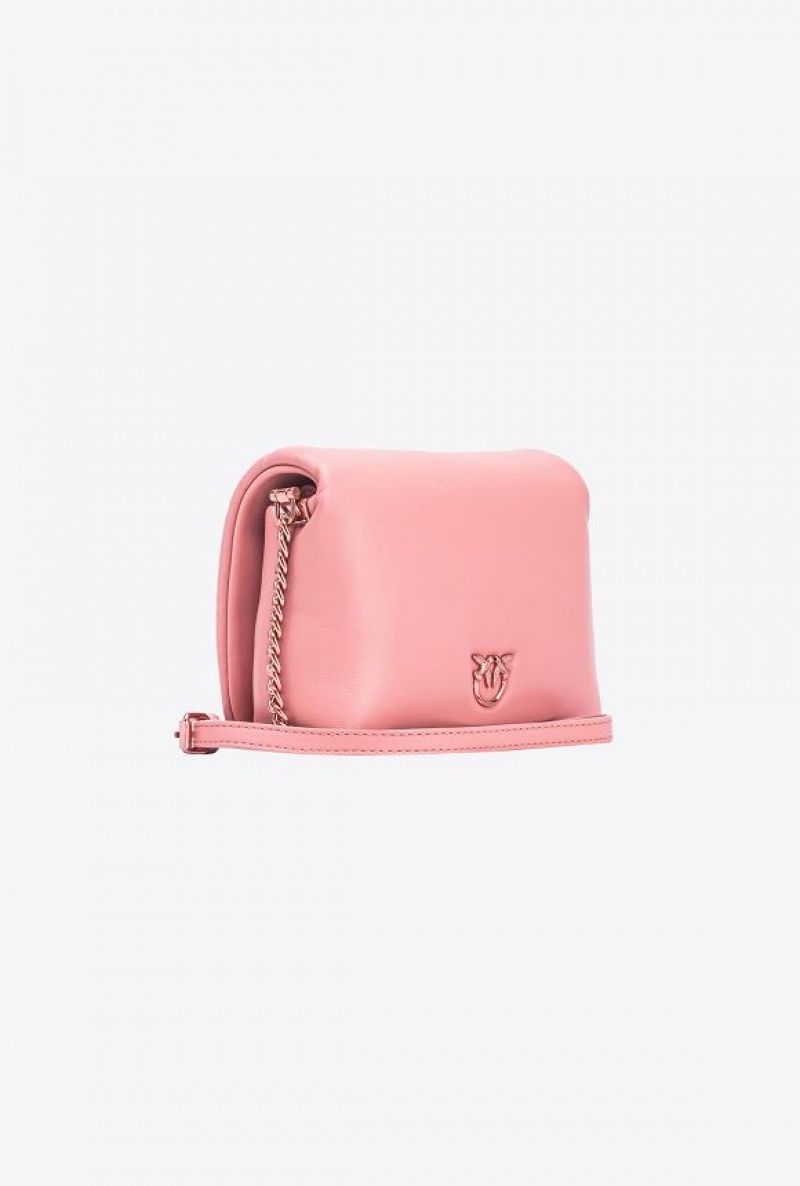 Pinko Galleria Nappa Læder Baby Love Bag Click Puff Růžové Béžový | SN-PKO32346