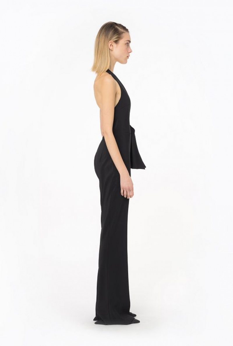 Pinko Halterneck Jumpsuit Černé | SN-PKO32979