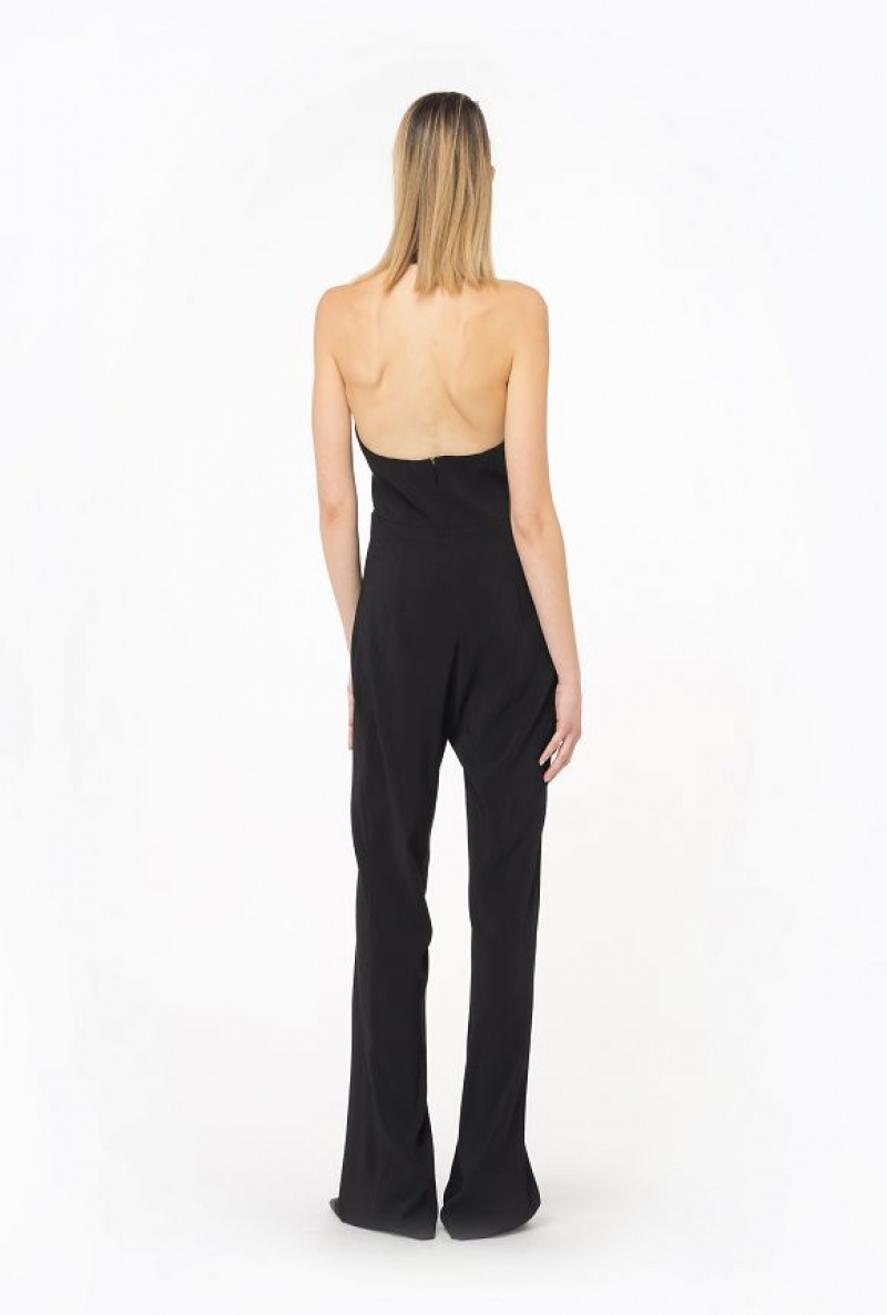 Pinko Halterneck Jumpsuit Černé | SN-PKO32979