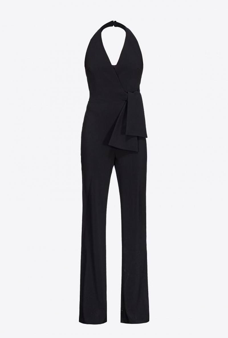 Pinko Halterneck Jumpsuit Černé | SN-PKO32979