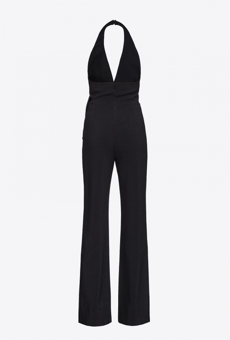 Pinko Halterneck Jumpsuit Černé | SN-PKO32979