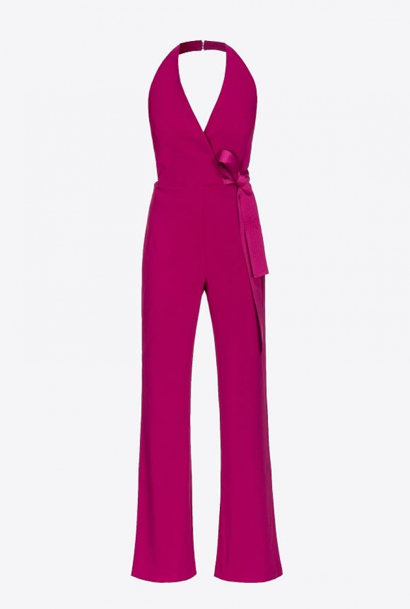 Pinko Jumpsuit With Contrasting Bow Fialové | SN-PKO33033