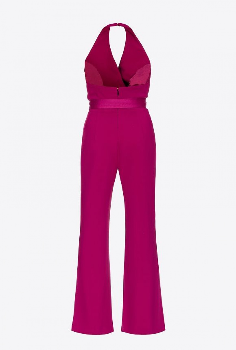 Pinko Jumpsuit With Contrasting Bow Fialové | SN-PKO33033