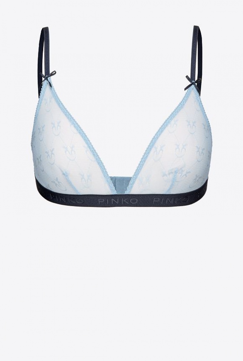 Pinko Krajkové Triangle Bra Světle Blankyt Blankyt | SN-PKO34110