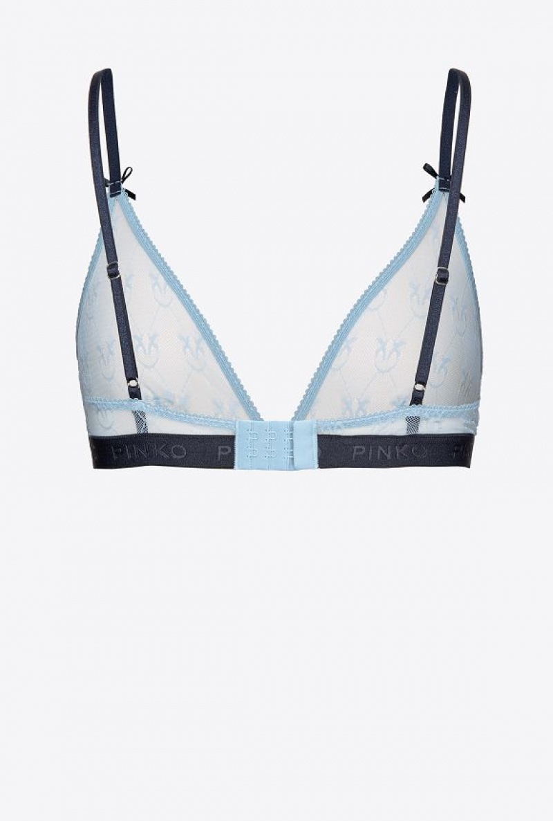 Pinko Krajkové Triangle Bra Světle Blankyt Blankyt | SN-PKO34110