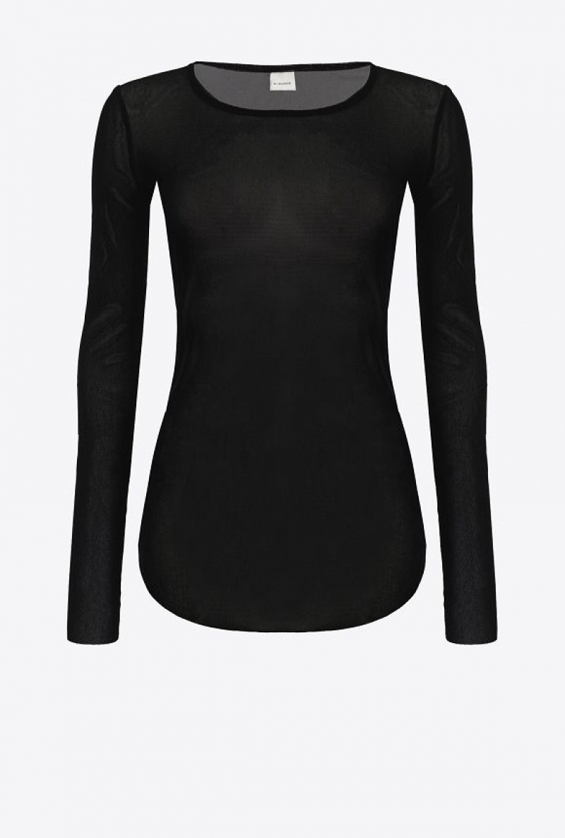 Pinko Long-sleeved Svetrové Černé | SN-PKO33385