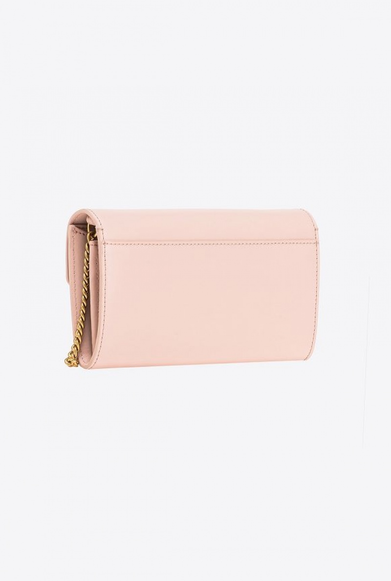 Pinko Love Bag One Wallet Simply Růžové Růžové Zlaté | SN-PKO34259