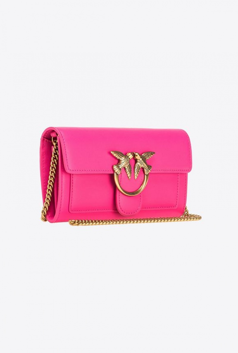 Pinko Love Bag One Wallet Simply Růžové Zlaté | SN-PKO32453