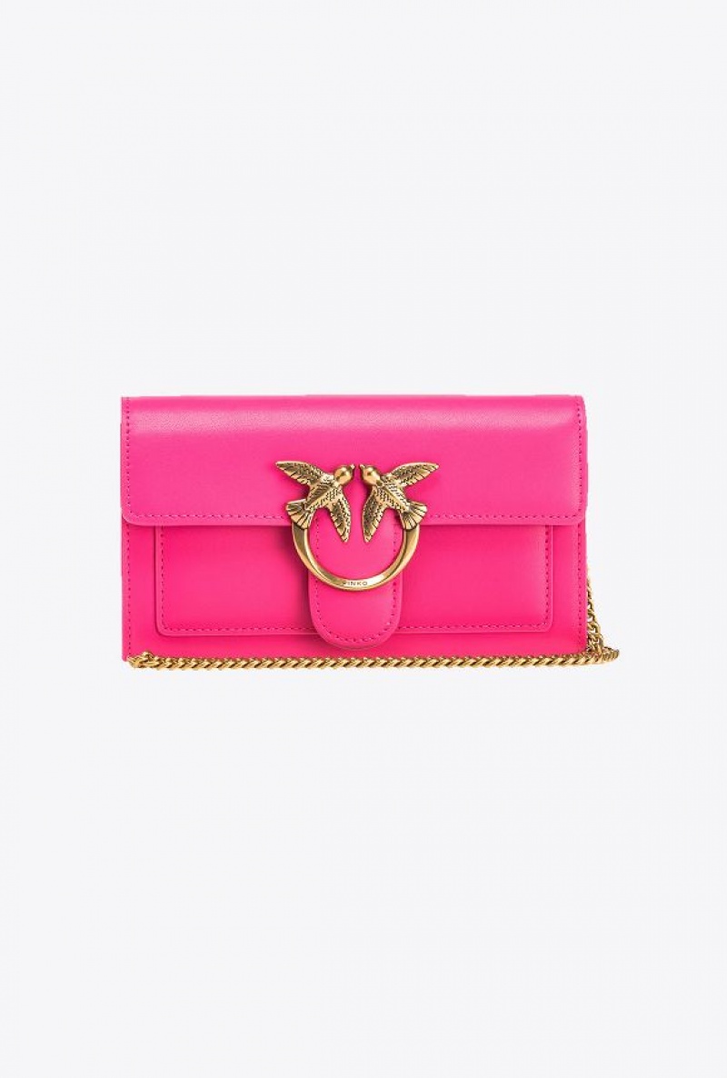 Pinko Love Bag One Wallet Simply Růžové Zlaté | SN-PKO32453