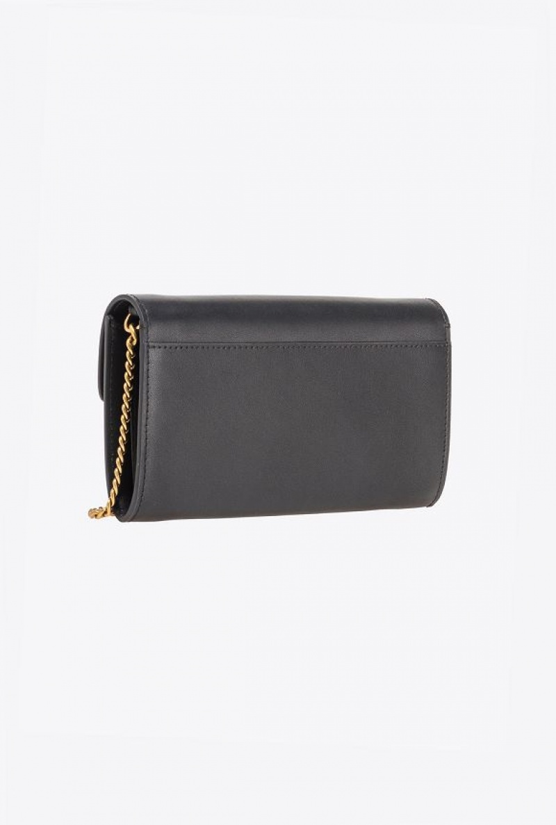 Pinko Love Bag One Wallet Simply Černé Zlaté | SN-PKO34288