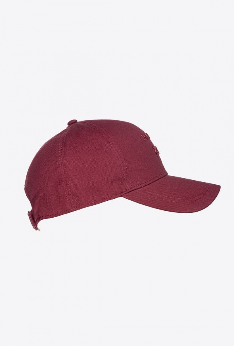 Pinko Love Birds Baseball Cap Vínové | SN-PKO34373