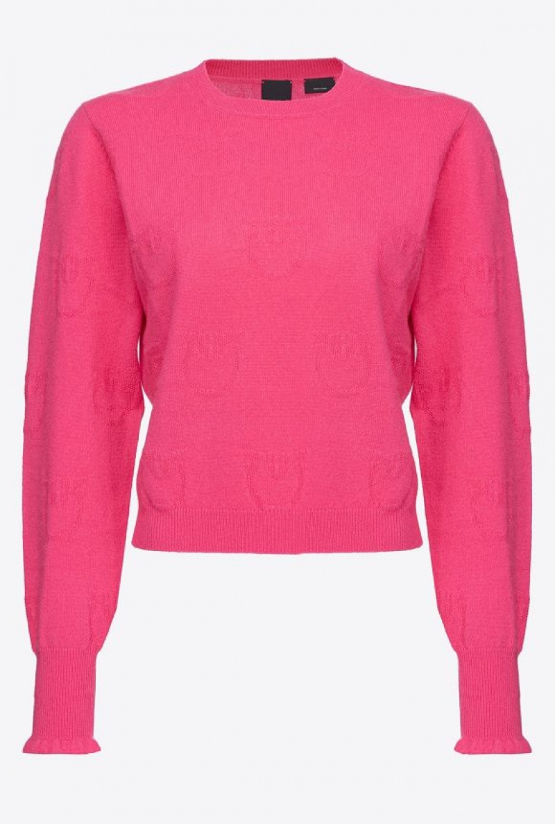 Pinko Love Birds Cashmere Svetrové Růžové | SN-PKO33522