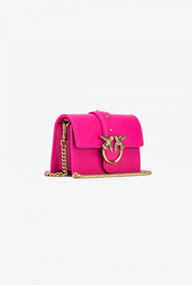 Pinko Micro Love Bag One Simply Růžové Zlaté | SN-PKO34348