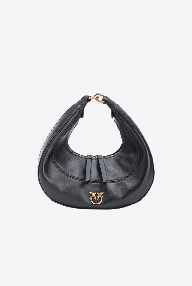 Pinko Mini Brioche Bag Hobo Černé Zlaté | SN-PKO32595