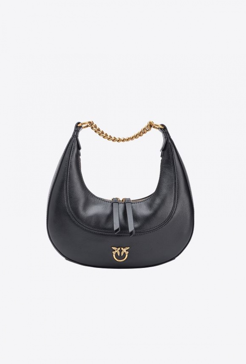 Pinko Mini Brioche Bag Hobo Černé Zlaté | SN-PKO32734