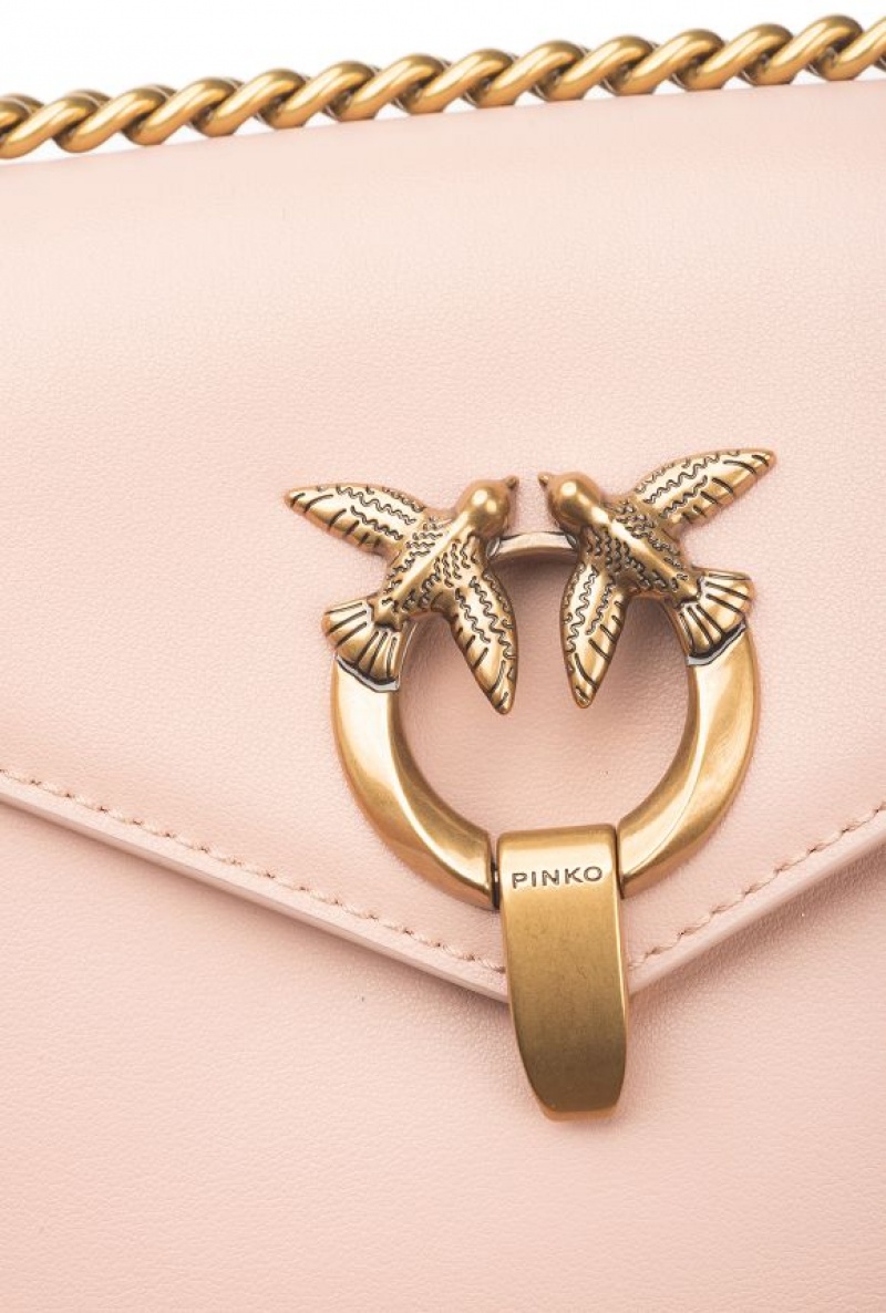 Pinko Mini Cupido Bag Messenger Růžové Růžové Zlaté | SN-PKO32674