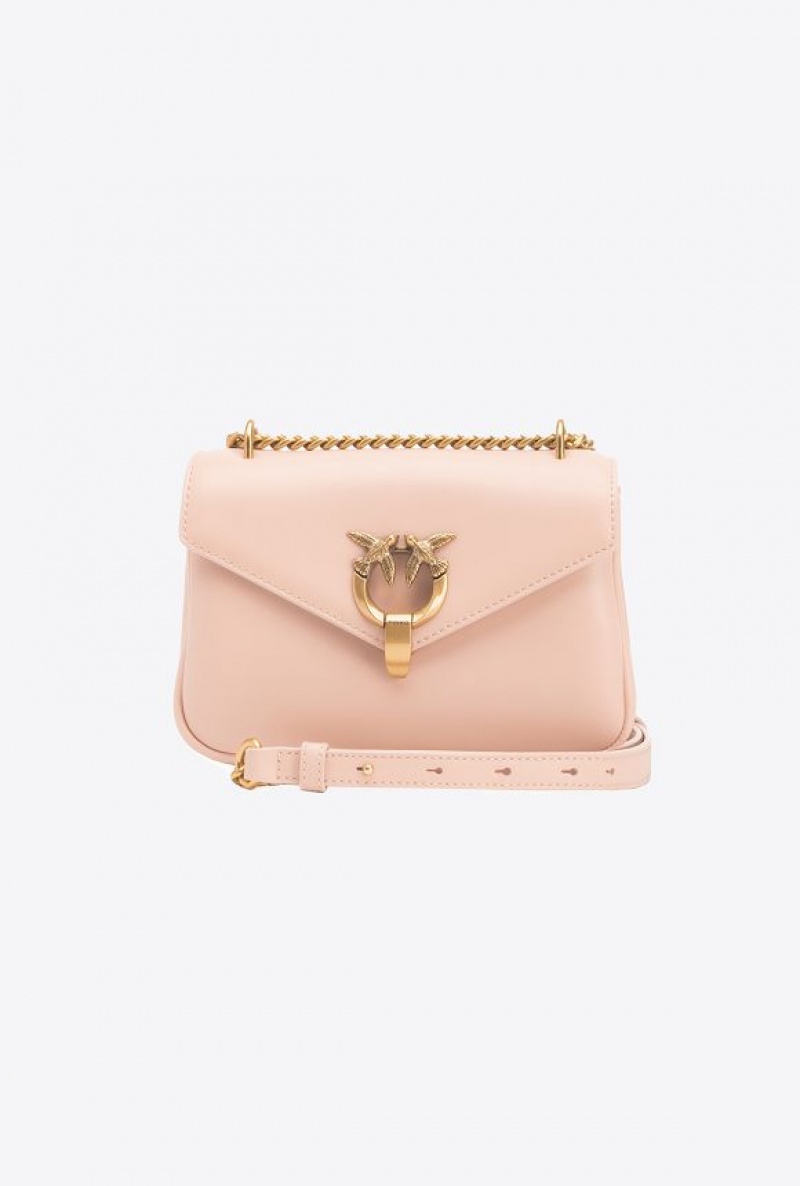 Pinko Mini Cupido Bag Messenger Růžové Růžové Zlaté | SN-PKO32674