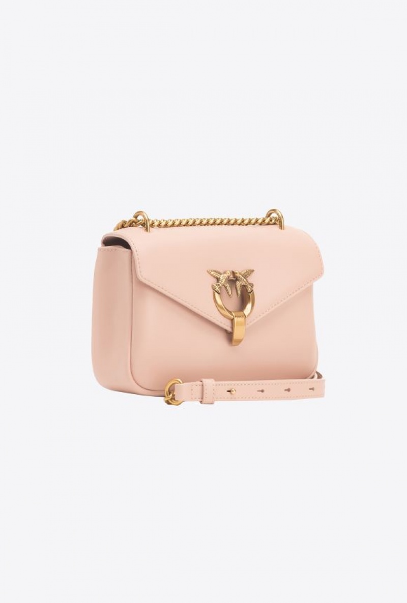 Pinko Mini Cupido Bag Messenger Růžové Růžové Zlaté | SN-PKO32386